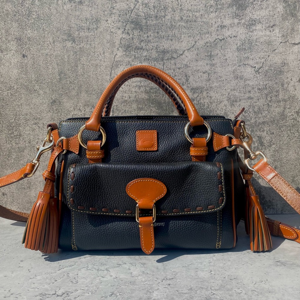 Dooney & Bourke Florentine Vachetta Front Pocket Satchel - Black